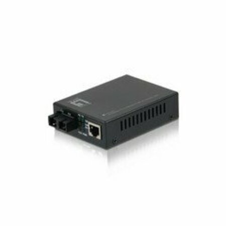 SWE-TECH 3C Ethernet to Single Mode Fiber Optic Converter, RJ45 100Base-TX to Fiber-SC 100Base-FX 20km FWT71F1-112SC